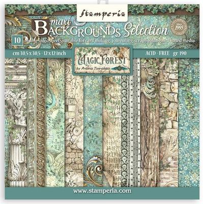 Stamperia - Magic Forest - 12&quot;x12&quot; Double-sided Background Paper Pad