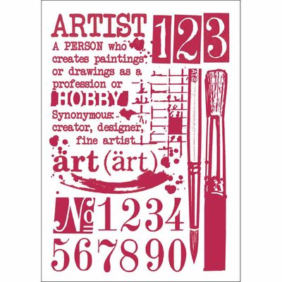 Stamperia - Stencils - 21 x 29.7cm - Artist