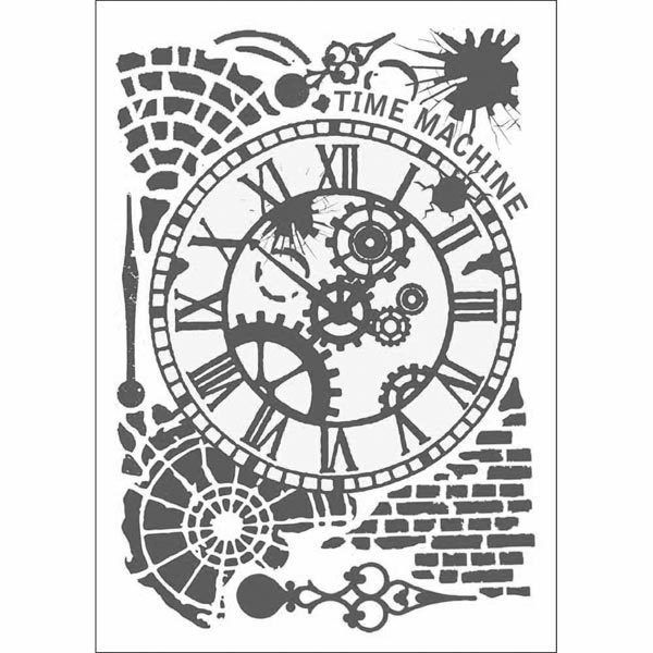 Stamperia - Stencils - 21 x 29.7cm - Time Machine