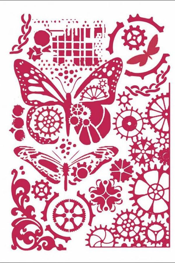 Stamperia - Stencils - 21 x 29.7cm - Butterflies