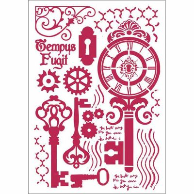 Stamperia - Stencils - 21 x 29.7cm - Keys and Locks