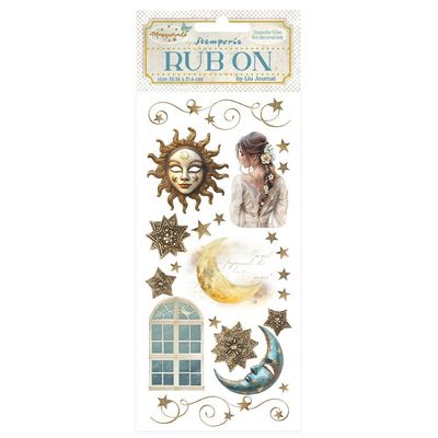 Stamperia - Masquerade - Rub-ons - Sun and Moon