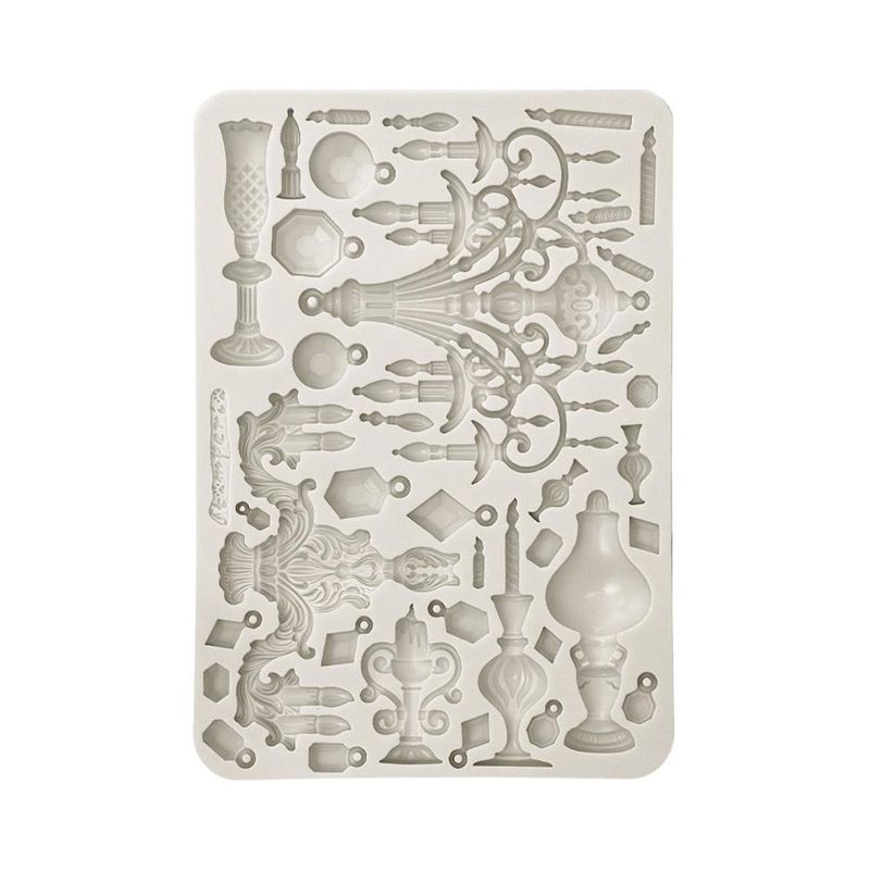Stamperia - Masquerade - A5 Silicone Mould - Candle Holders