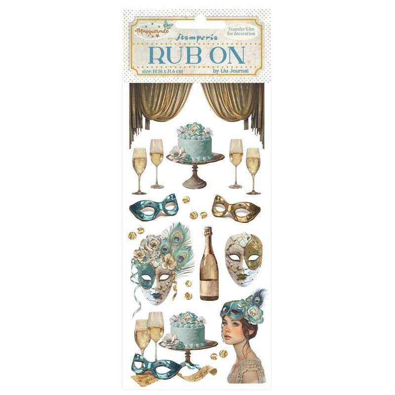Stamperia - Masquerade - Rub-ons - Masks