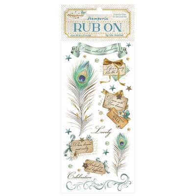 Stamperia - Masquerade - Rub-ons - Feathers