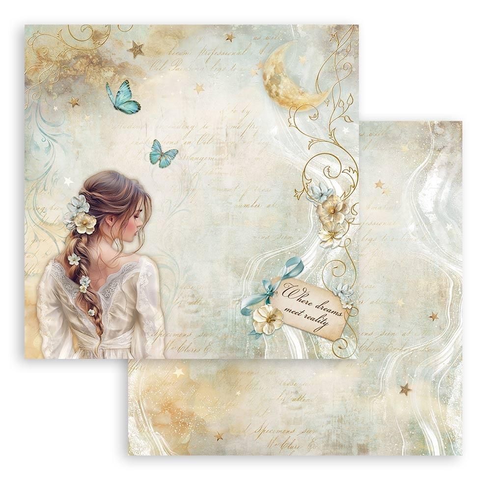 Stamperia - Masquerade - 12"x12" Double-sided Paper - Lady Butterfly