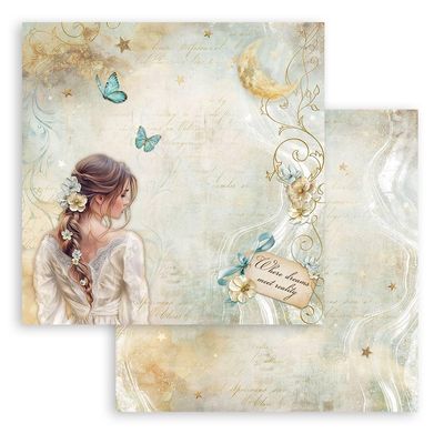 Stamperia - Masquerade - 12&quot;x12&quot; Double-sided Paper - Lady Butterfly