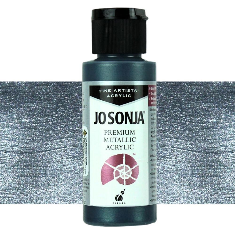 Chroma - Jo Sonja - Premium Metallic Acrylic - 60ml - Steel Blue