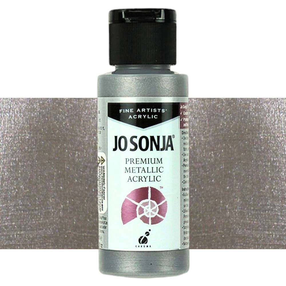 Chroma - Jo Sonja - Premium Metallic Acrylic - 60ml - Platinum