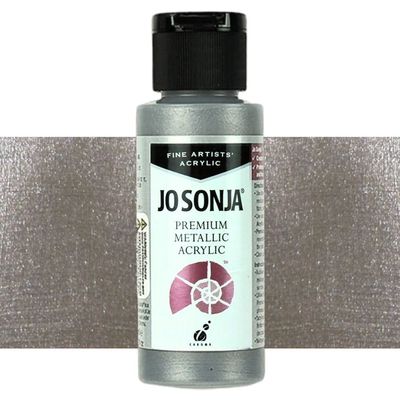 Chroma - Jo Sonja - Premium Metallic Acrylic - 60ml - Platinum
