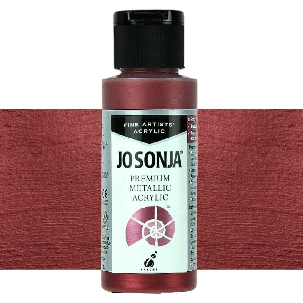 Chroma - Jo Sonja - Premium Metallic Acrylic - 60ml - Rose Gold
