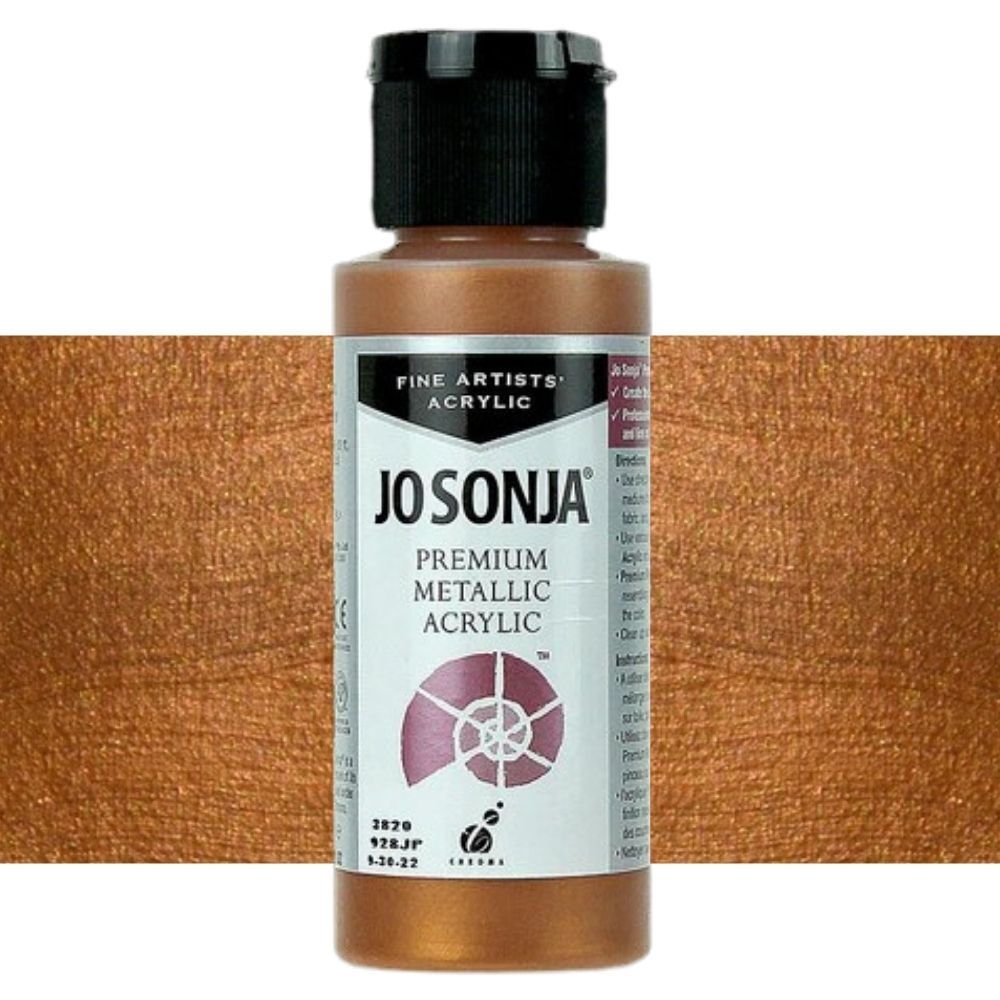 Chroma - Jo Sonja - Premium Metallic Acrylic - 60ml - Aztec Gold