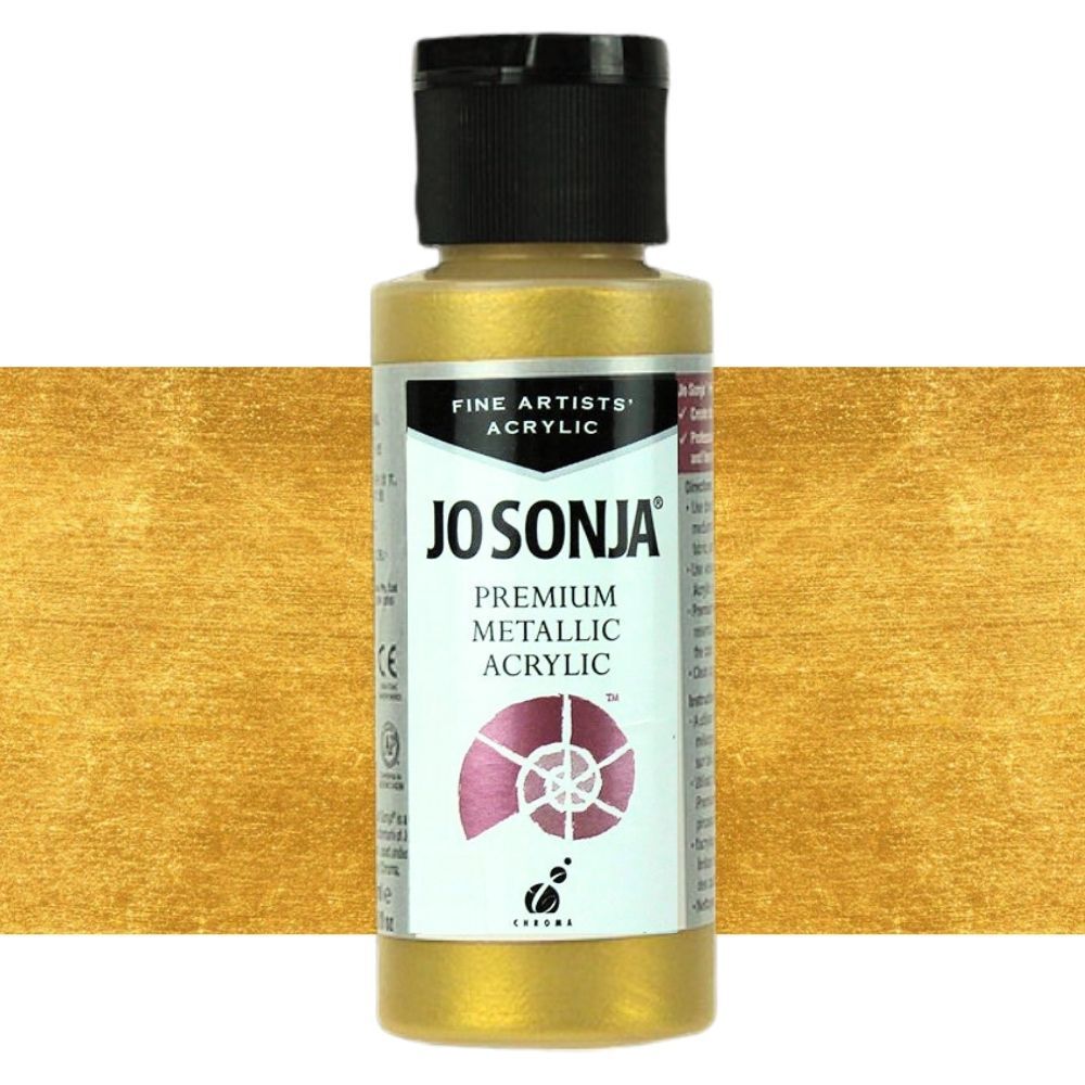 Chroma - Jo Sonja - Premium Metallic Acrylic - 60ml - Lustrous Gold