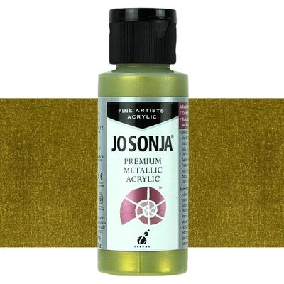 Chroma - Jo Sonja - Premium Metallic Acrylic - 60ml - Green Gold