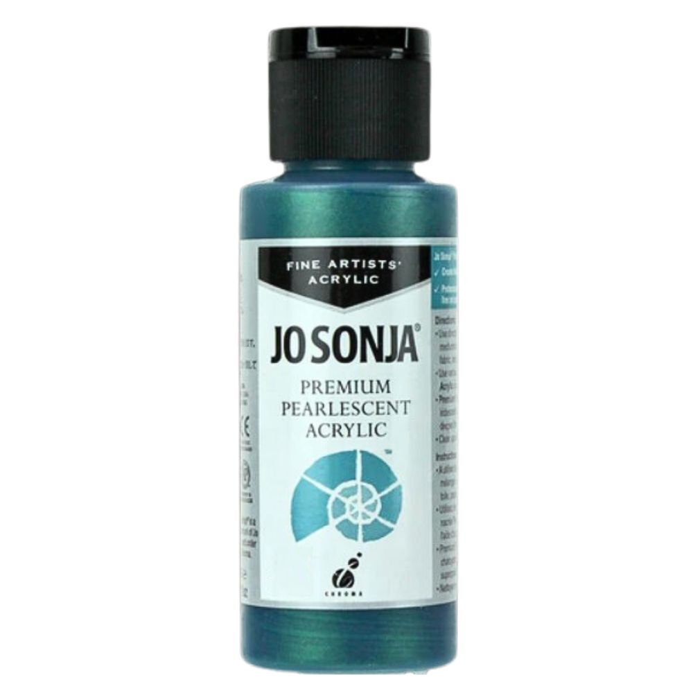 Chroma - Jo Sonja - Premium Pearlescent Acrylic - 60ml - Blue Green