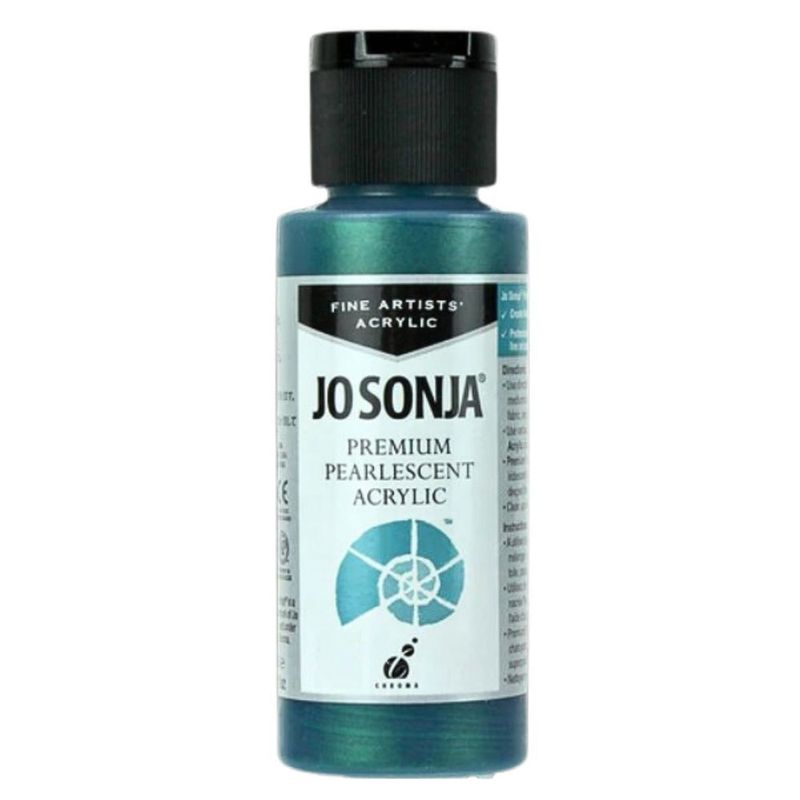 Chroma - Jo Sonja - Premium Pearlescent Acrylic - 60ml - Blue Green