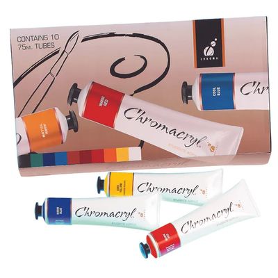 Chromacryl - Paint Set - Student Acrylic - 10 Colours
