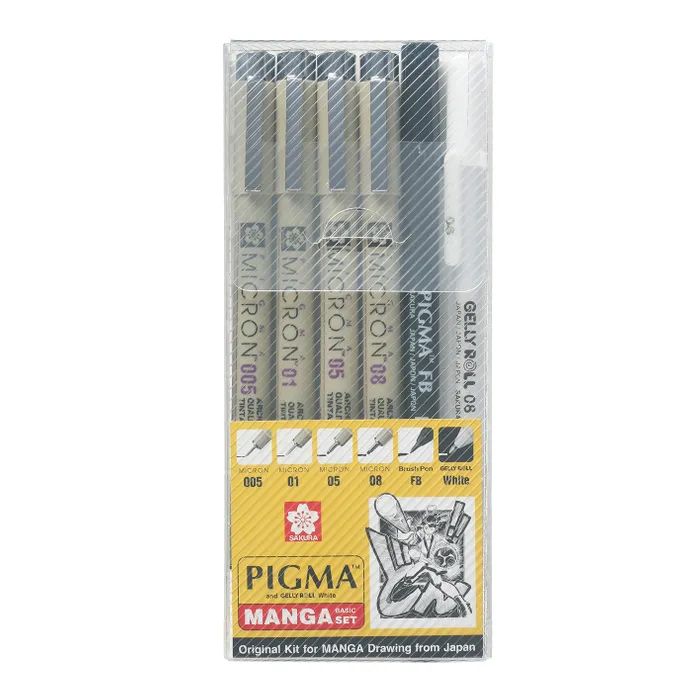 Sakura - Pigma Micron Brush Pens - Manga Basic Set