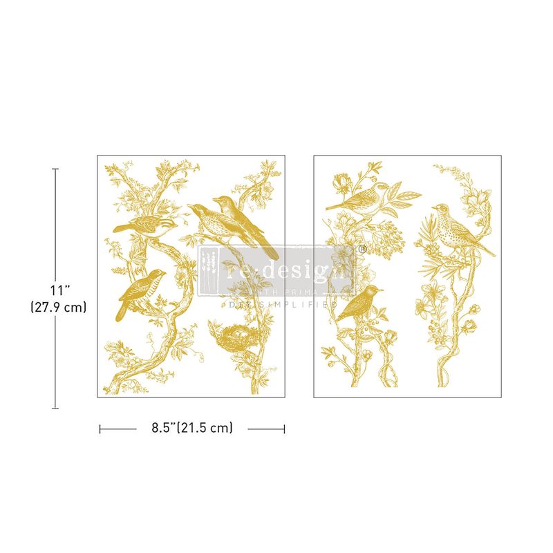 Prima Marketing - Re-Design - Middy Foil Transfers - Golden Serenade