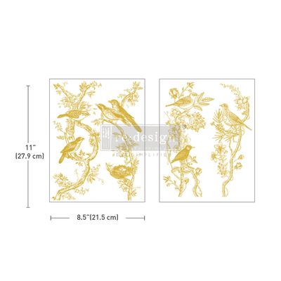 Prima Marketing - Re-Design - Middy Foil Transfers - Golden Serenade