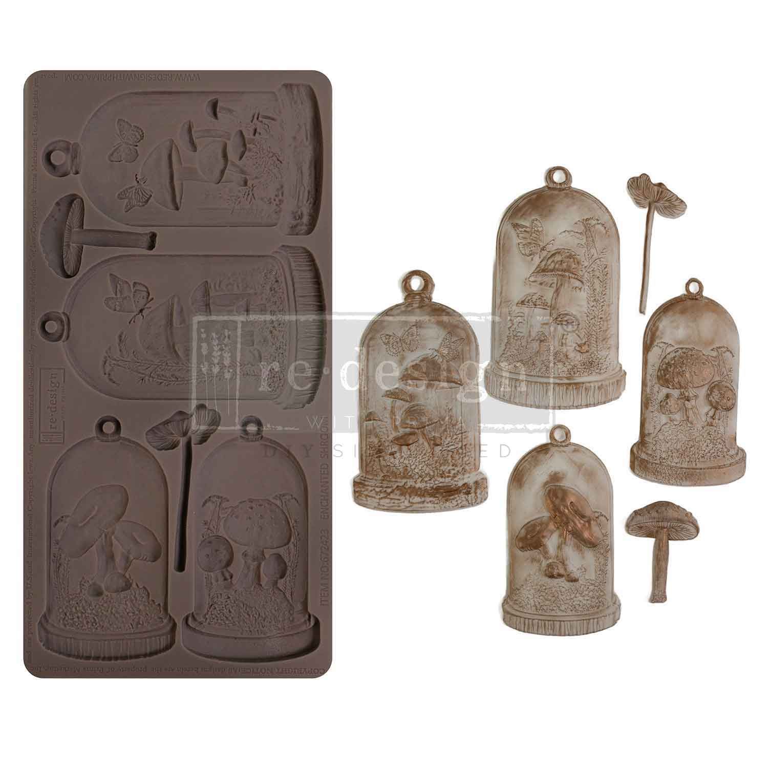 Prima Marketing - Re-Design - 5&quot;x10&quot; Silicone Mould - Enchanted Shroom