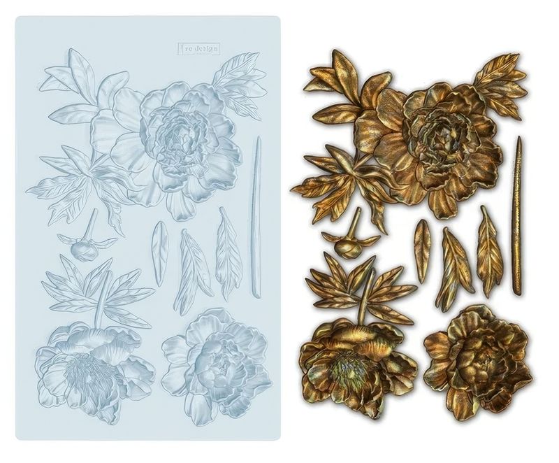 Prima Marketing - Re-Design - 5&quot;x10&quot; Silicone Mould - Wilderness Rose