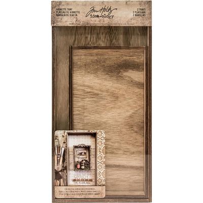 Tim Holtz - Idea-ology - Vignette Trays - 2 Trays