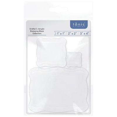 Tonic Studios - Acrylic Stamping Block - 3 Pack