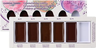 Kuretake Gansai Tambi - Watercolours - Granulating Colours