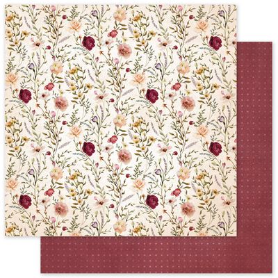 Paper Rose - Vintage Rose - 12&quot;x12&quot; Double-Sided Paper - B