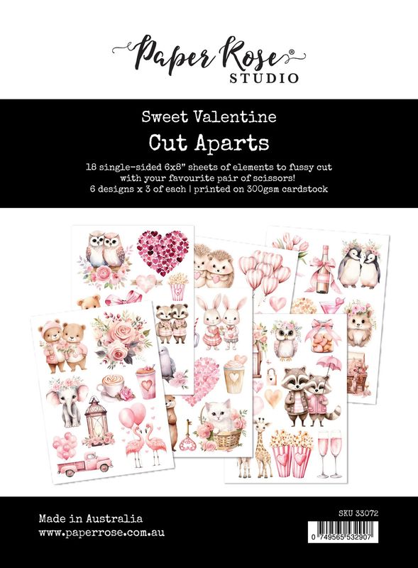 Paper Rose - Cut Aparts-  Sweet Valentine