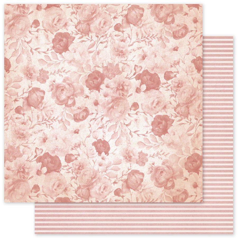 Paper Rose - Vintage Rose Basics - 12&quot;x12&quot; Double-Sided Paper - C