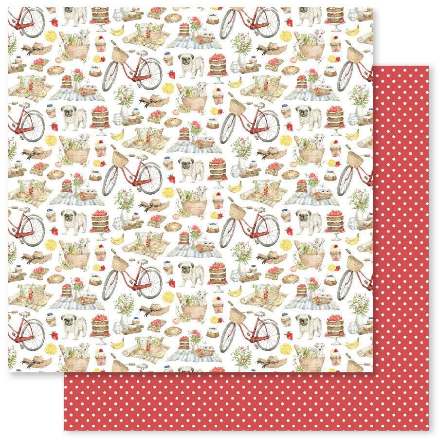 Paper Rose - Summer Picnic Patterns - 12&quot;x12&quot; Double-Sided Paper - C