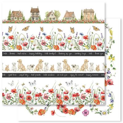Paper Rose - Summer Picnic - 12&quot;x12&quot; Double-Sided Paper - D
