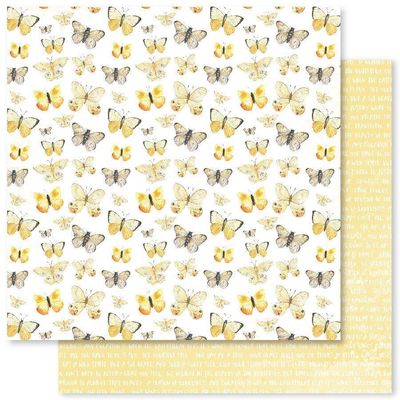 Paper Rose - Butterfly Garden - 12&quot;x12&quot; Double-Sided Paper - E