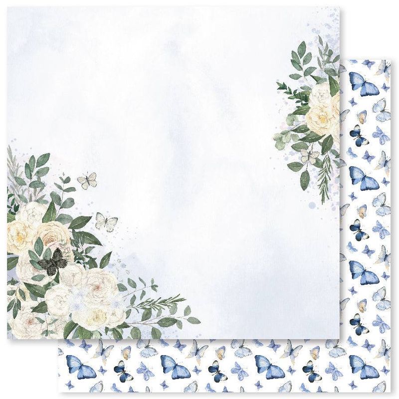 Paper Rose - Butterfly Garden - 12&quot;x12&quot; Double-Sided Paper - D
