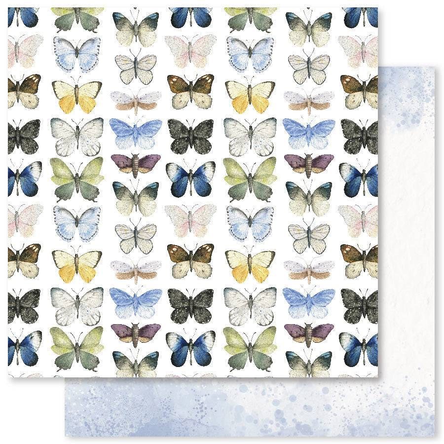 Paper Rose - Butterfly Garden - 12&quot;x12&quot; Double-Sided Paper - A