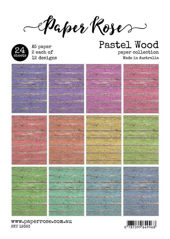 Paper Rose - A5 Paper Pack - Pastel Wood