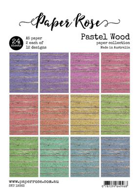 Paper Rose - A5 Paper Pack - Pastel Wood