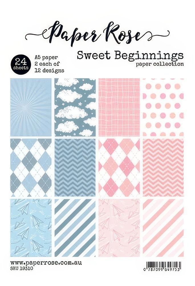 Paper Rose - A5 Paper Pack - Sweet Beginnings