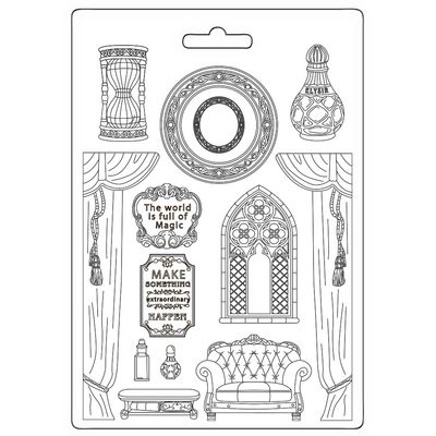 Stamperia - Master of Magic by AntonisTzanidakis - A4 Soft Mould - Rooms