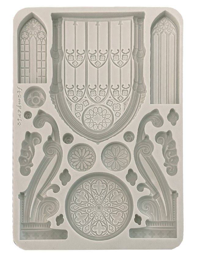 Stamperia - Master of Magic by AntonisTzanidakis - A5 Silicone Mould - Gothic Architecture Elements