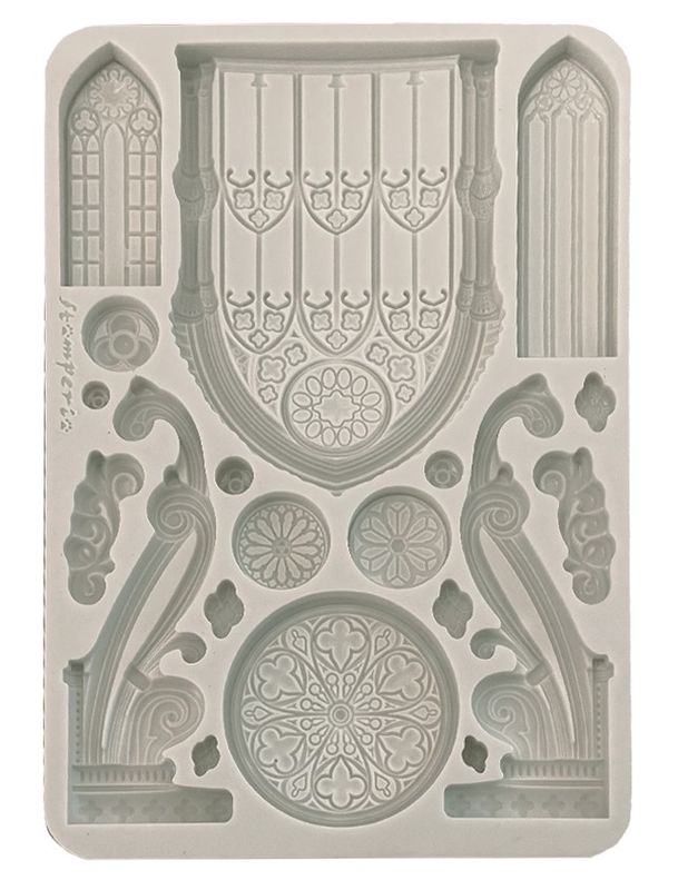 Stamperia - Master of Magic by AntonisTzanidakis - A5 Silicone Mould - Gothic Architecture Elements