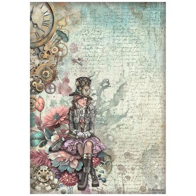 Stamperia - Master of Magic by AntonisTzanidakis - A4 Rice Paper - Lady