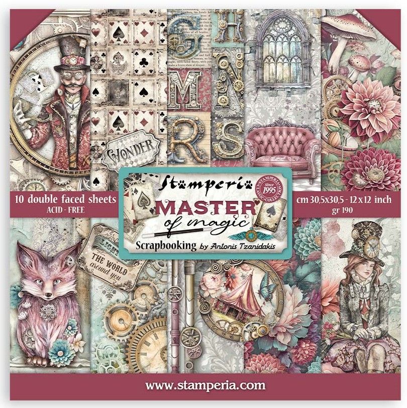 Stamperia - Master of Magic by Antonis Tzanidakis - 12&quot;x12&quot; Double-sided Paper Pad