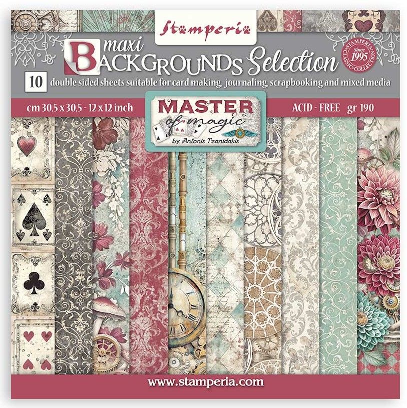 Stamperia - Master of Magic - 12"x12" Double-sided Background Paper Pad