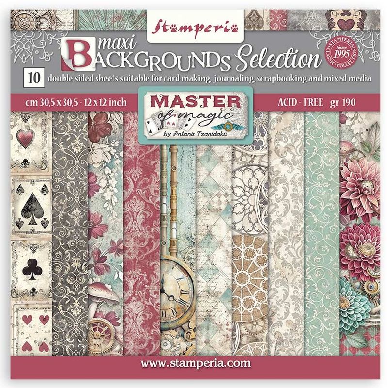 Stamperia - Master of Magic by AntonisTzanidakis - 12&quot;x12&quot; Double-sided Background Paper Pad
