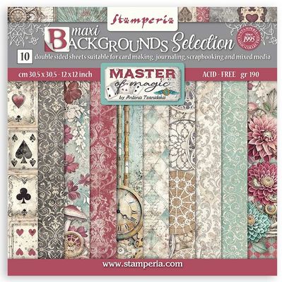 Stamperia - Master of Magic by AntonisTzanidakis - 12&quot;x12&quot; Double-sided Background Paper Pad