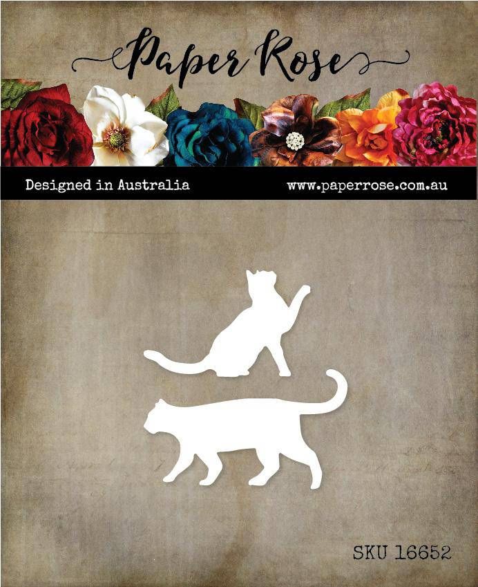 Paper Rose - Metal Cutting Die - Walking Cats