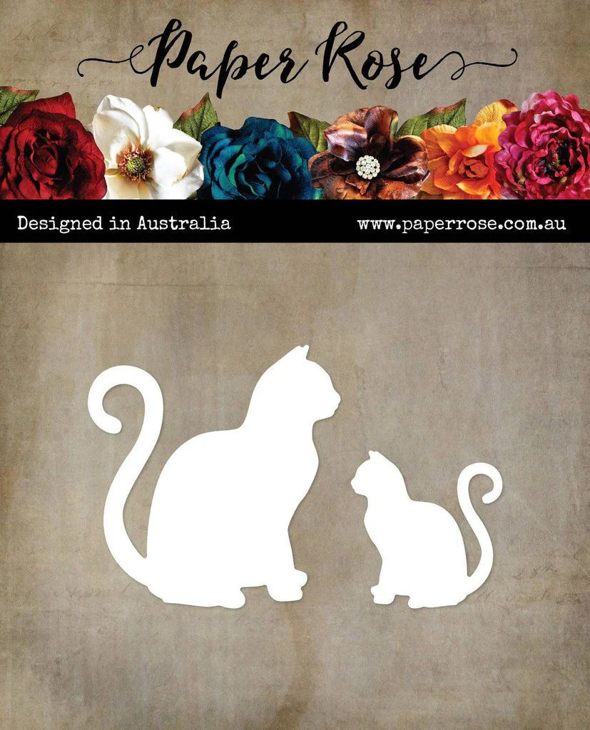 Paper Rose - Metal Cutting Die - Sitting Cats